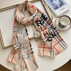 Burberry Four Color Classic Plaid Silk Scarf for Women – product image 5