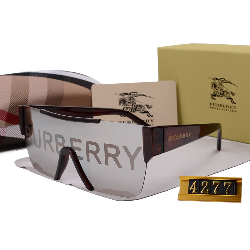 Burberry Logo Oversized Shield Polarized Sunglasses for Unisex – product image 4
