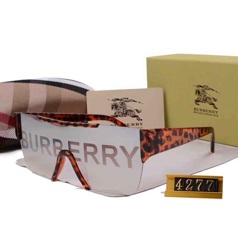 Burberry Logo Oversized Shield Polarized Sunglasses for Unisex – product image 5