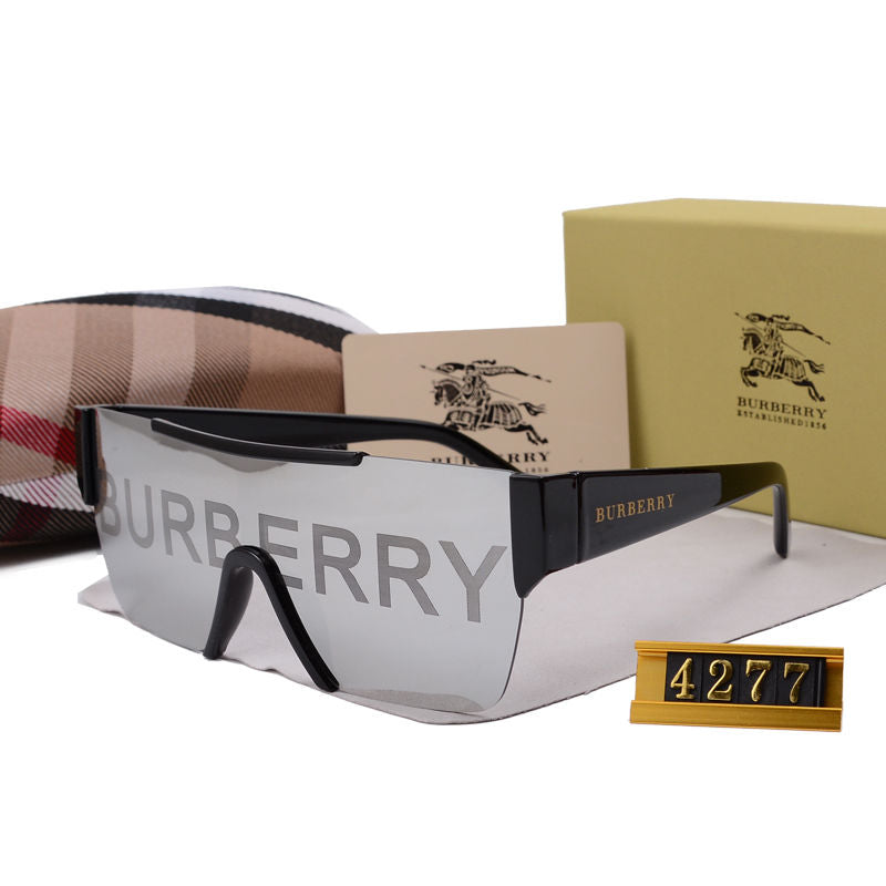 Burberry Logo Oversized Shield Polarized Sunglasses for Unisex – product image 6