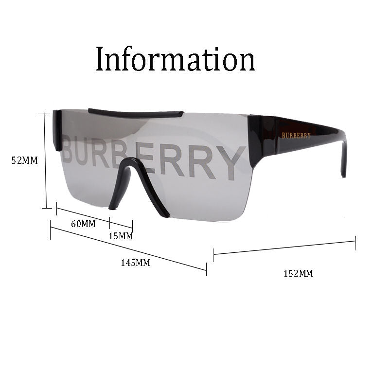 Burberry Logo Oversized Shield Polarized Sunglasses for Unisex – product image 14