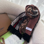 Burberry Monogram-jacquard Cashmere Scarf for Women – product image 5