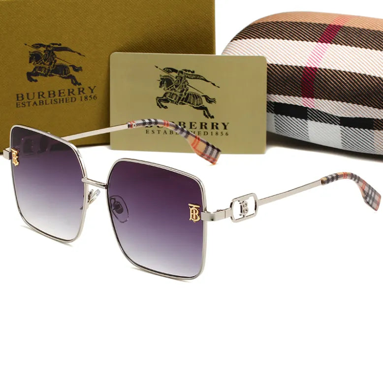 Burberry Oversized Retro Plaid HD Sunglasses for Unisex – product image 2