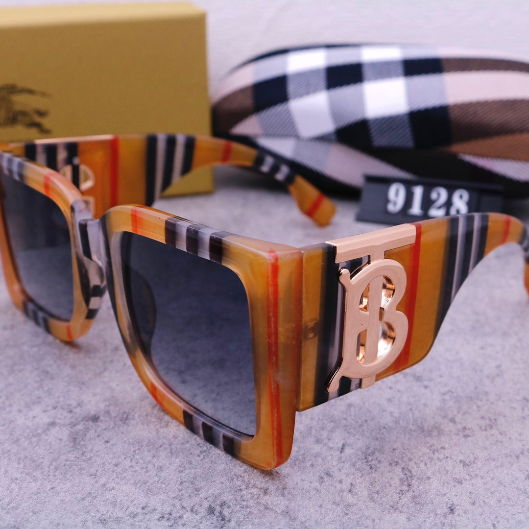Burberry Oversized Retro Plaid Large Frame Sunglasses for Unisex – product image 11