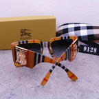 Burberry Oversized Retro Plaid Large Frame Sunglasses for Unisex – product image 12