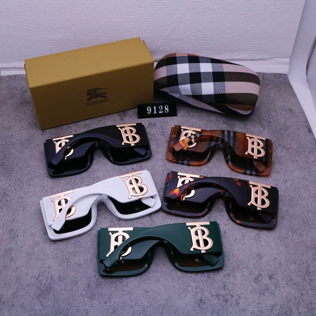 Burberry Oversized Retro Plaid Large Frame Sunglasses for Unisex – product image 13