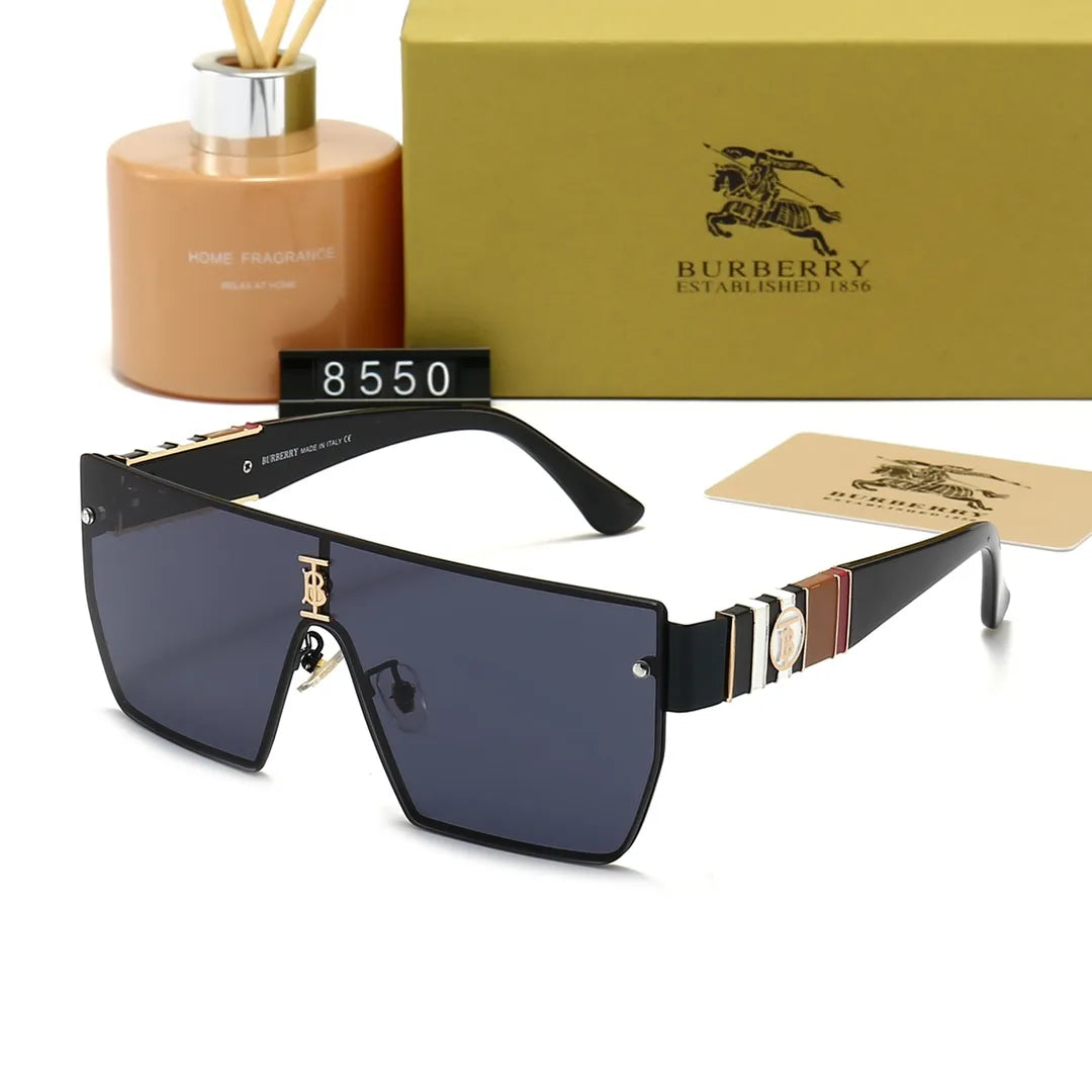 Burberry Oversized Unisex Polarized Check Frame Sunglasses for Unisex – product image 1