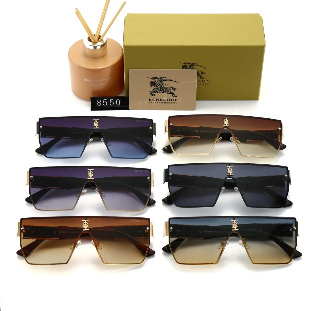 Burberry Oversized Unisex Polarized Check Frame Sunglasses for Unisex – product image 14