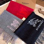 Burberry Solid Monogram Fringed Wool Scarf for Women – product image 22