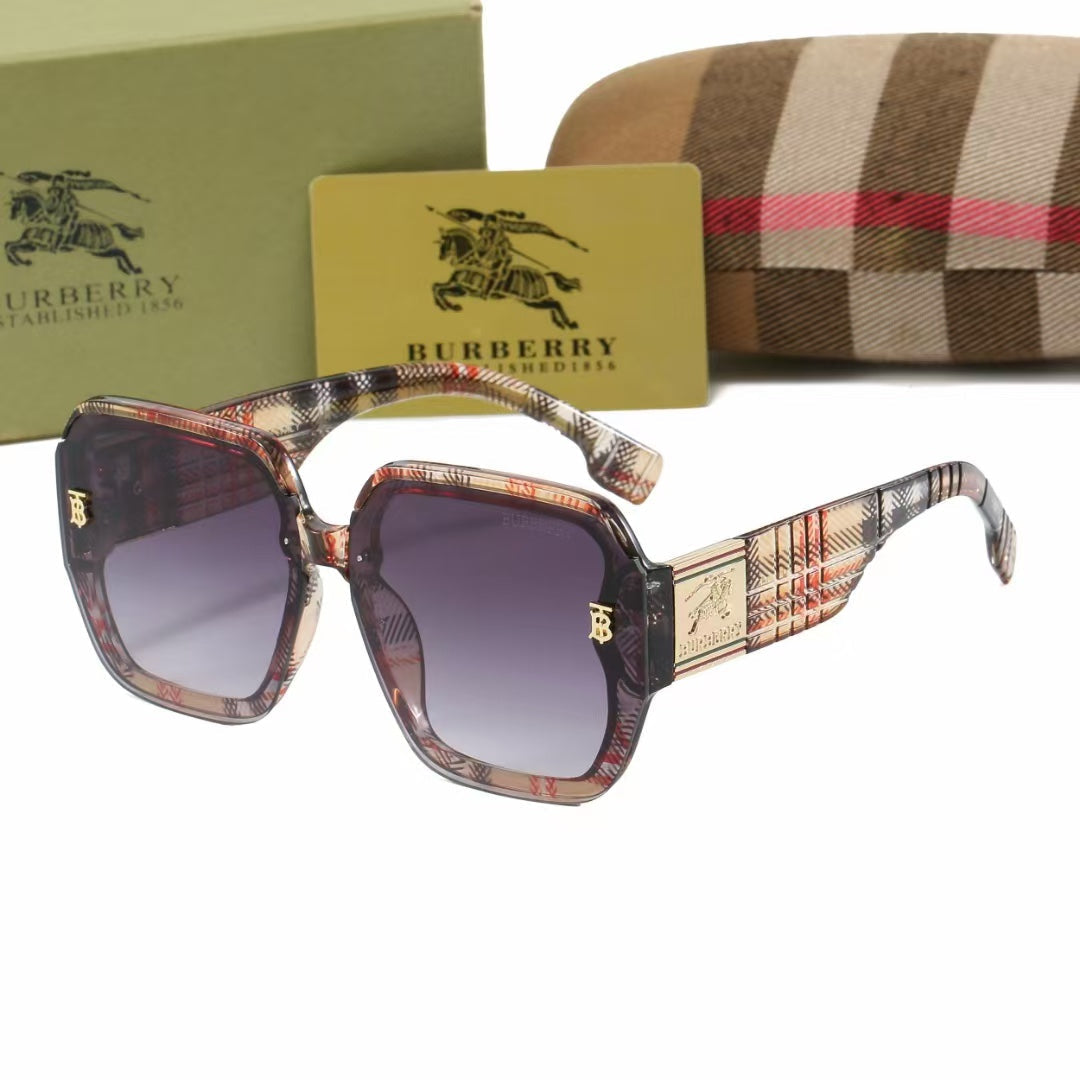 Burberry Vintage Check Square Polarized Sunglasses for Unisex – product image 1