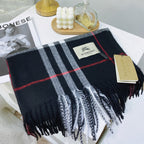 Burberry Wool Classic Plaid Tassel Unisex Scarf – product image 2