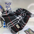 Burberry Wool Classic Plaid Tassel Unisex Scarf – product image 24