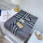 Burberry Wool Classic Plaid Tassel Unisex Scarf – product image 26