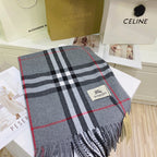 Burberry Wool Classic Plaid Tassel Unisex Scarf – product image 27