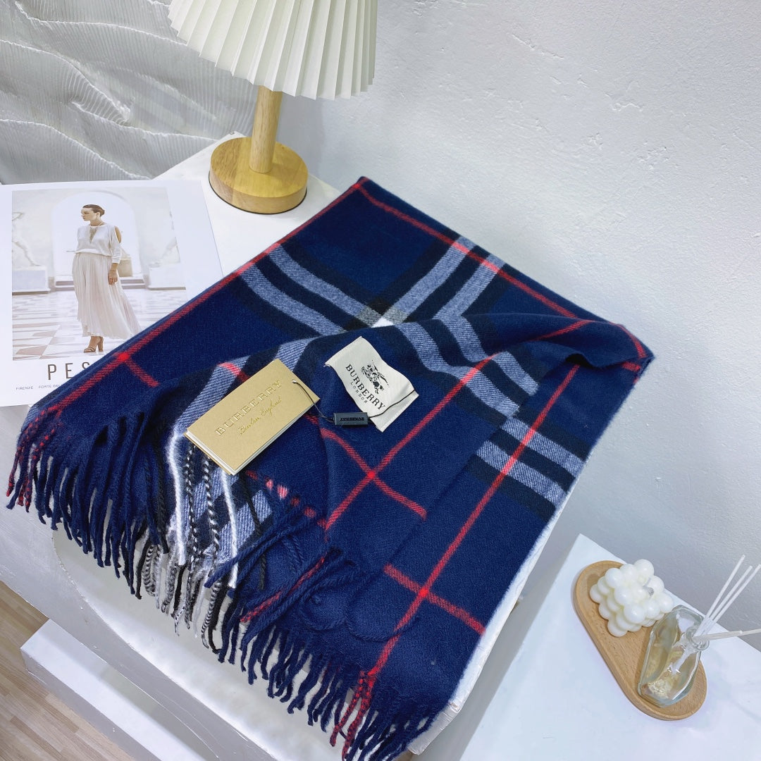 Burberry Wool Classic Plaid Tassel Unisex Scarf – product image 31