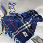 Burberry Wool Classic Plaid Tassel Unisex Scarf – product image 33