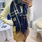 Burberry Wool Classic Plaid Tassel Unisex Scarf – product image 34
