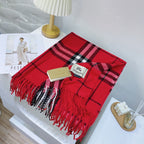 Burberry Wool Classic Plaid Tassel Unisex Scarf – product image 35