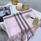 Burberry Wool Classic Plaid Tassel Unisex Scarf – product image 6