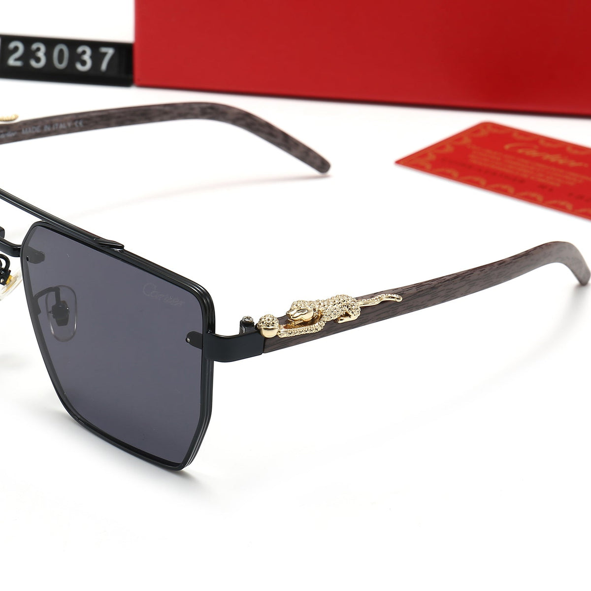 Cartier Aviator Double Bridge Rectangular Polarized Sunglasses for Unisex – product image 16