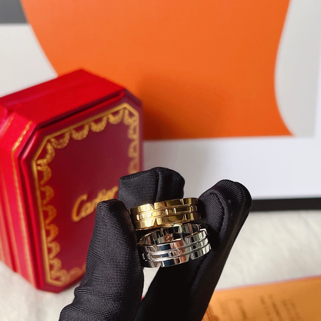 Cartier Classic Notch Design Ring – Luxury Designer Jewelry – product image 8