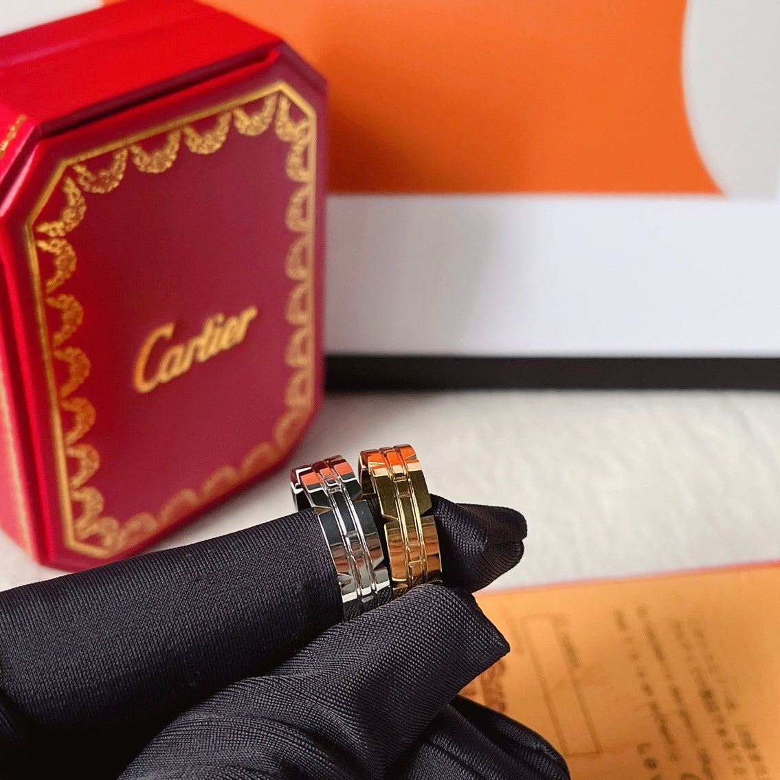 Cartier Classic Notch Design Ring – Luxury Designer Jewelry – product image 9