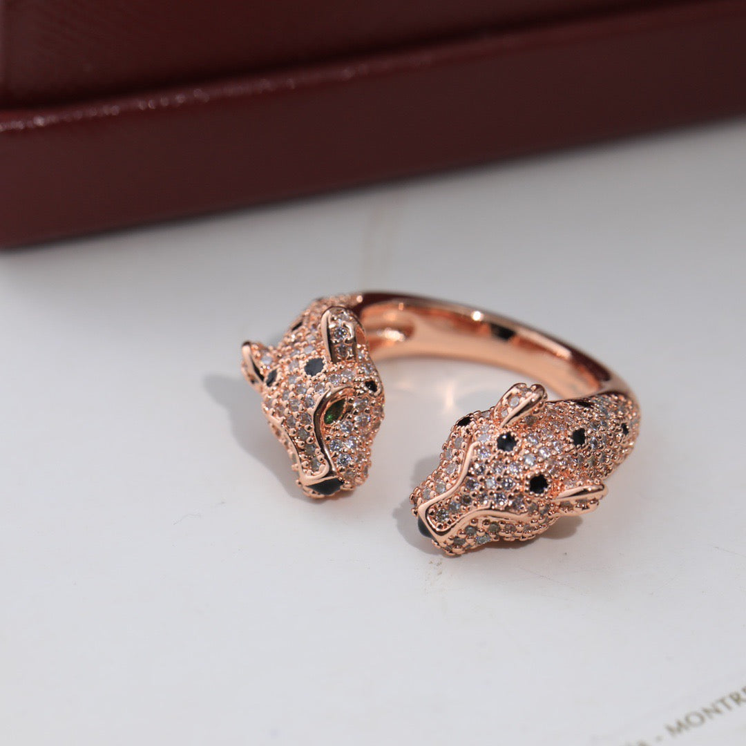 Cartier Crystal Leopard Open Ring – Luxury Designer Jewelry – product image 6