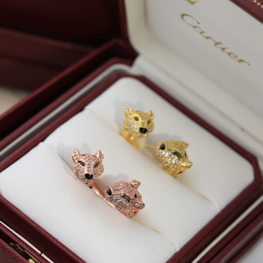 Cartier Crystal Leopard Open Ring – Luxury Designer Jewelry – product image 7