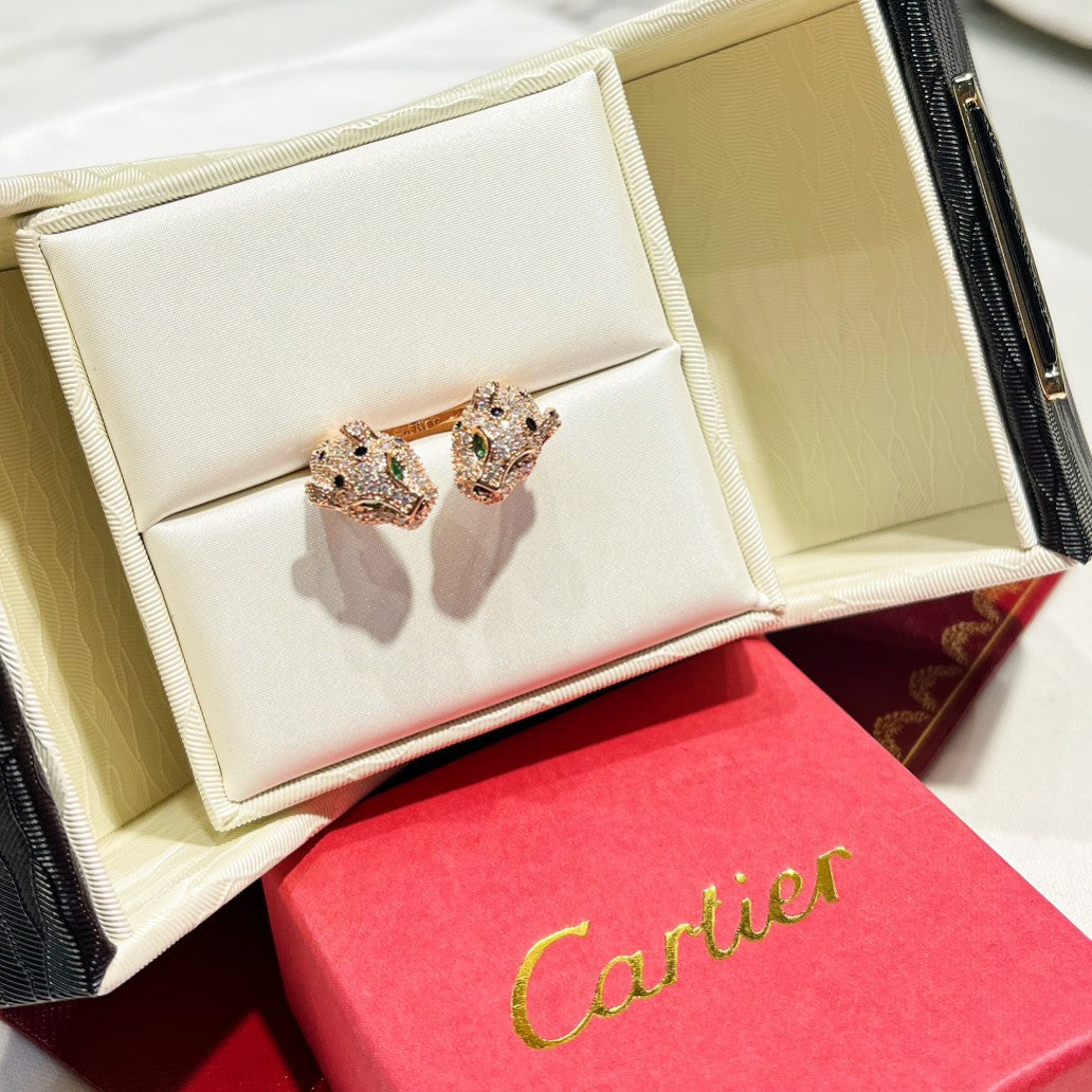Cartier Crystal Leopard Open Ring – Luxury Designer Jewelry – product image 9
