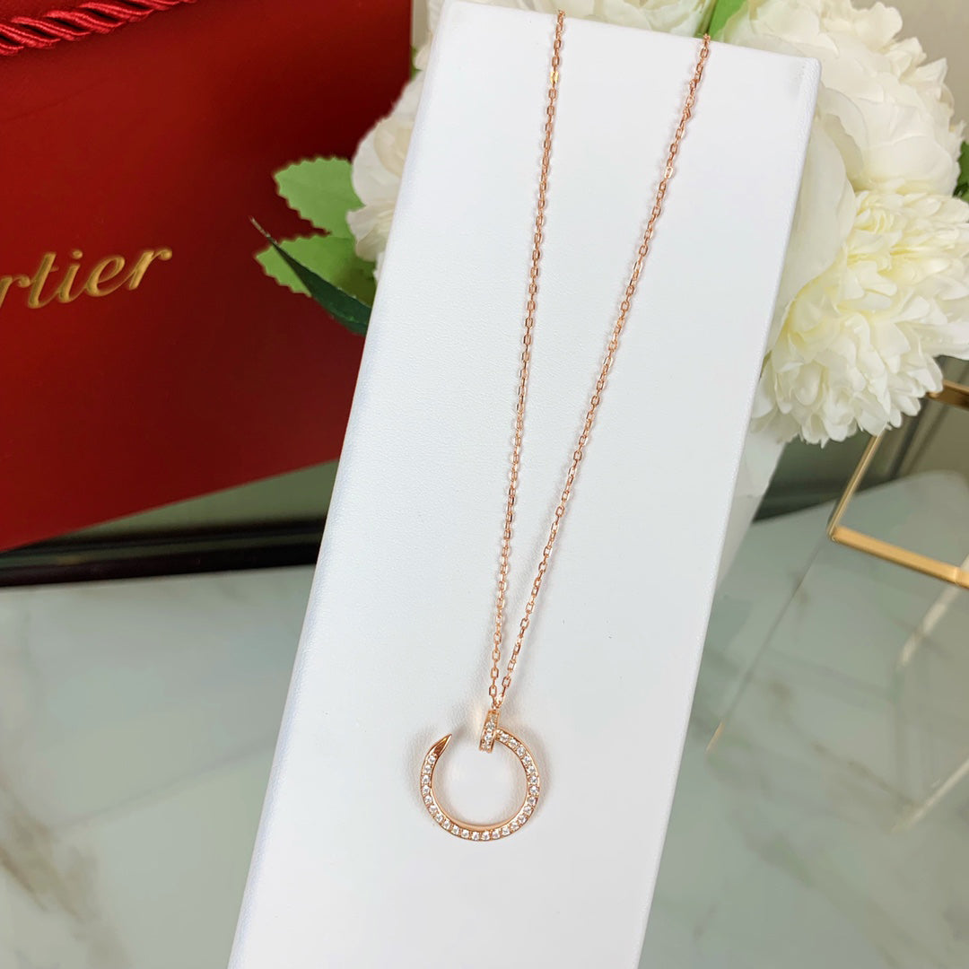 Cartier Crystal-Set Nail Necklace – Luxury Designer Jewelry – product image 5