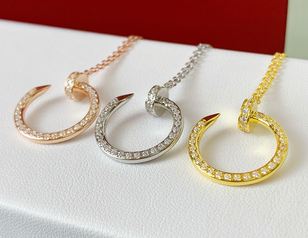 Cartier Crystal-Set Nail Necklace – Luxury Designer Jewelry – product image 11