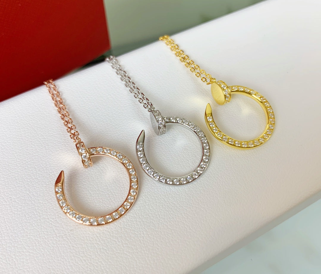 Cartier Crystal-Set Nail Necklace – Luxury Designer Jewelry – product image 12