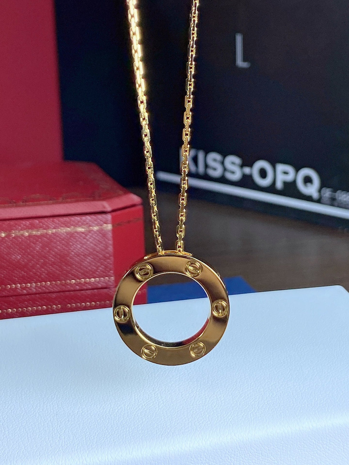 Cartier LOVE Series Without Crystal Necklace – Luxury Designer Jewelry – product image 4