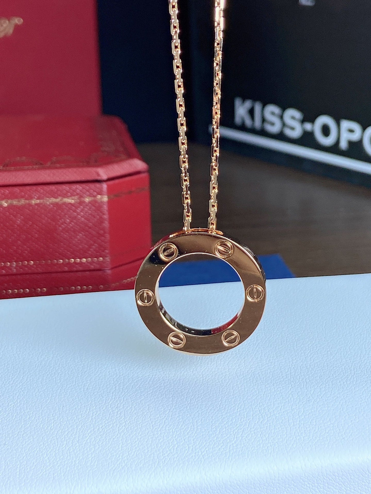 Cartier LOVE Series Without Crystal Necklace – Luxury Designer Jewelry – product image 5