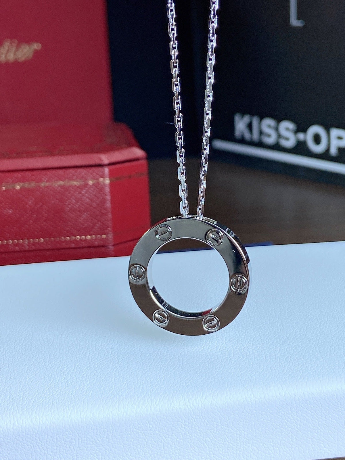 Cartier LOVE Series Without Crystal Necklace – Luxury Designer Jewelry – product image 6