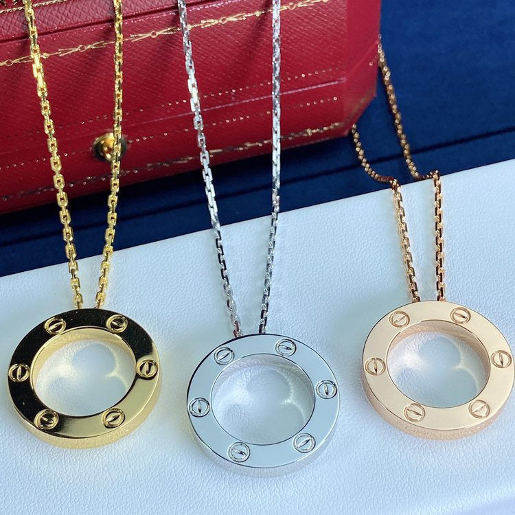 Cartier LOVE Series Without Crystal Necklace – Luxury Designer Jewelry – product image 10