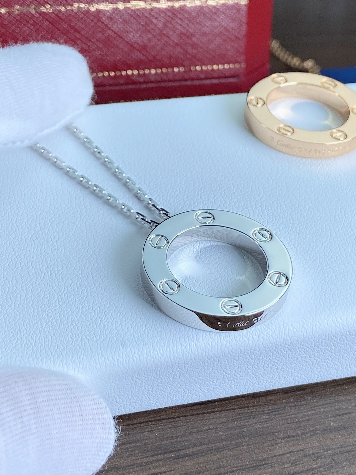 Cartier LOVE Series Without Crystal Necklace – Luxury Designer Jewelry – product image 15