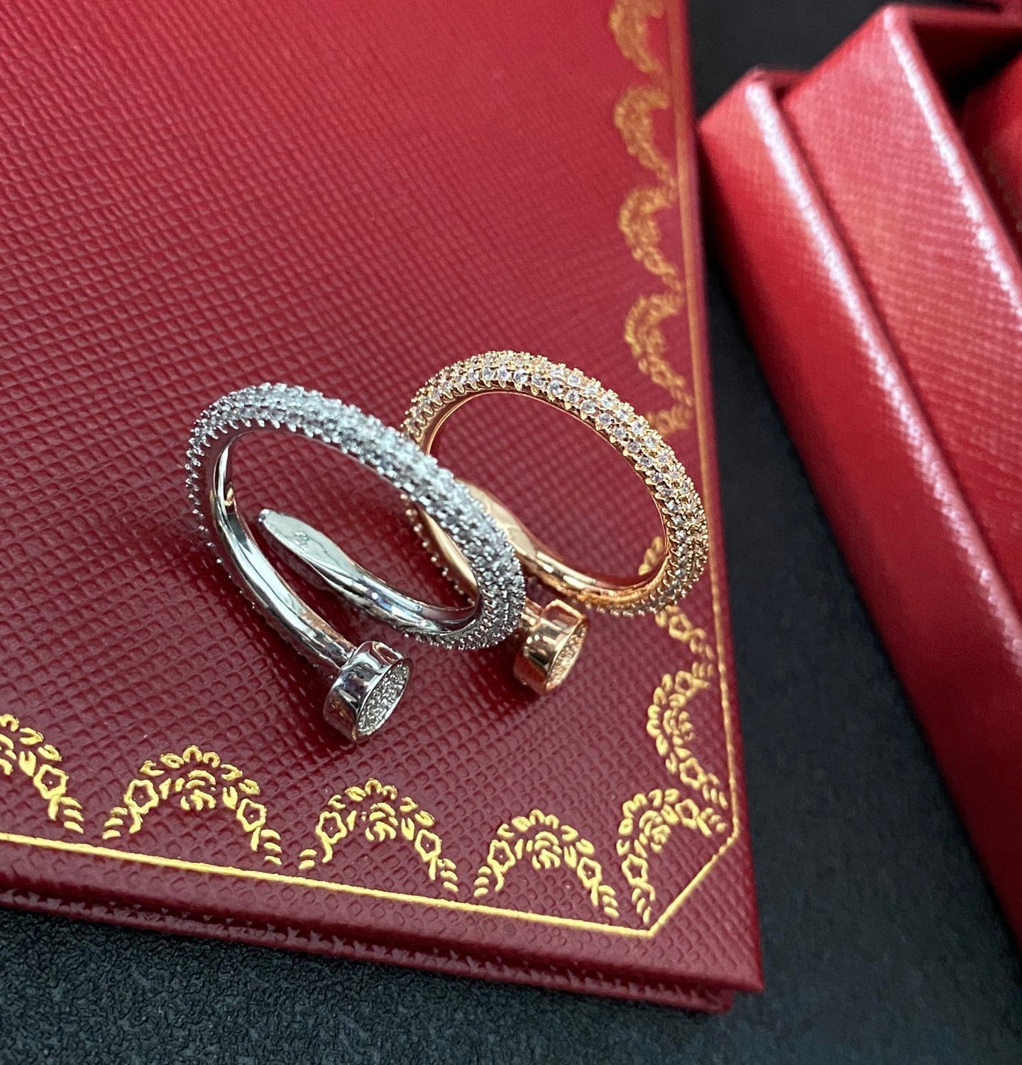 Cartier Luxury Crystal Adjustable Ring – Luxury Designer Jewelry – product image 6
