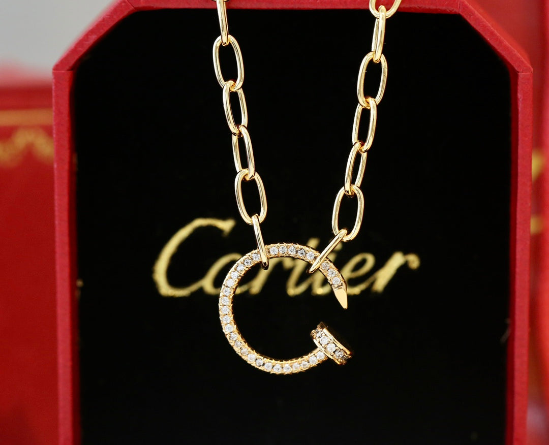 Cartier Nail Rhinestone Necklace – Luxury Designer Jewelry – product image 8