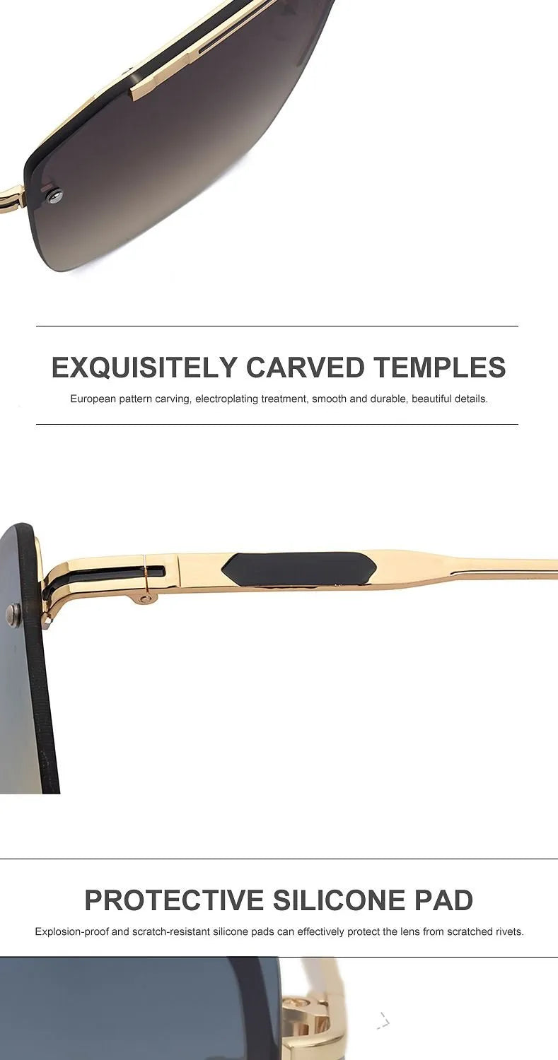 Cartier Oversized Men's Metal Polarized Sunglasses for Men – product image 15
