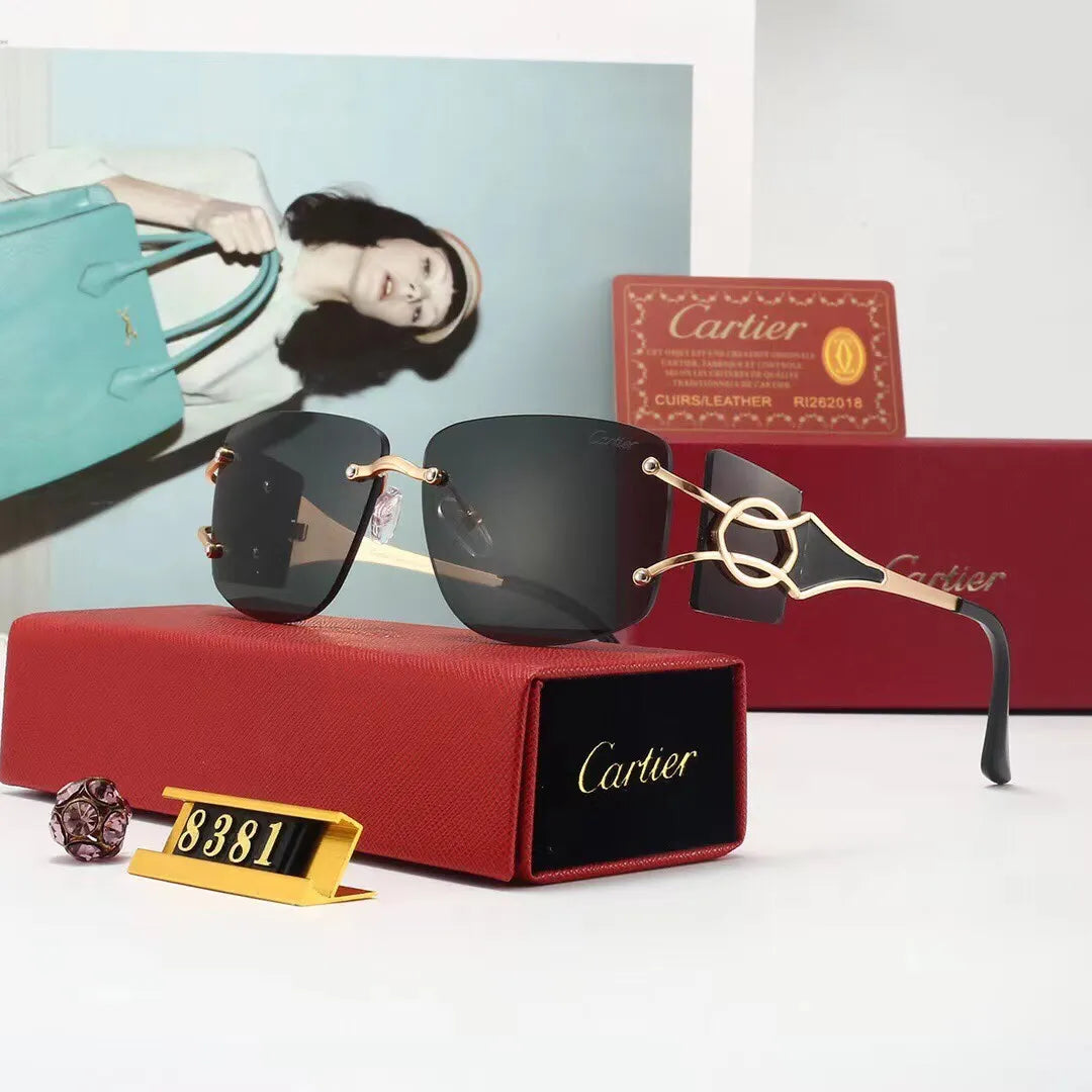 Cartier Oversized Novel HD Metal Sunglasses for Unisex – product image 1