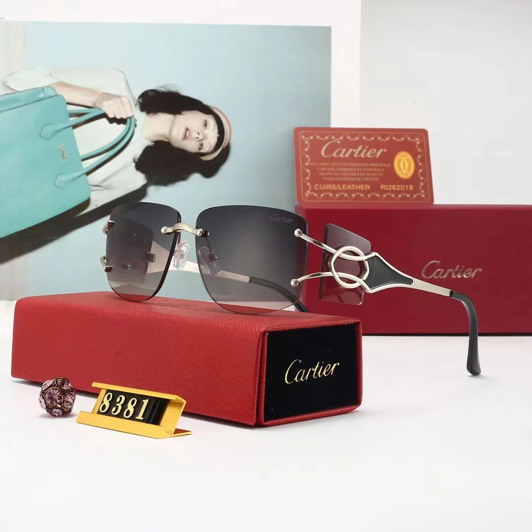 Cartier Oversized Novel HD Metal Sunglasses for Unisex – product image 2