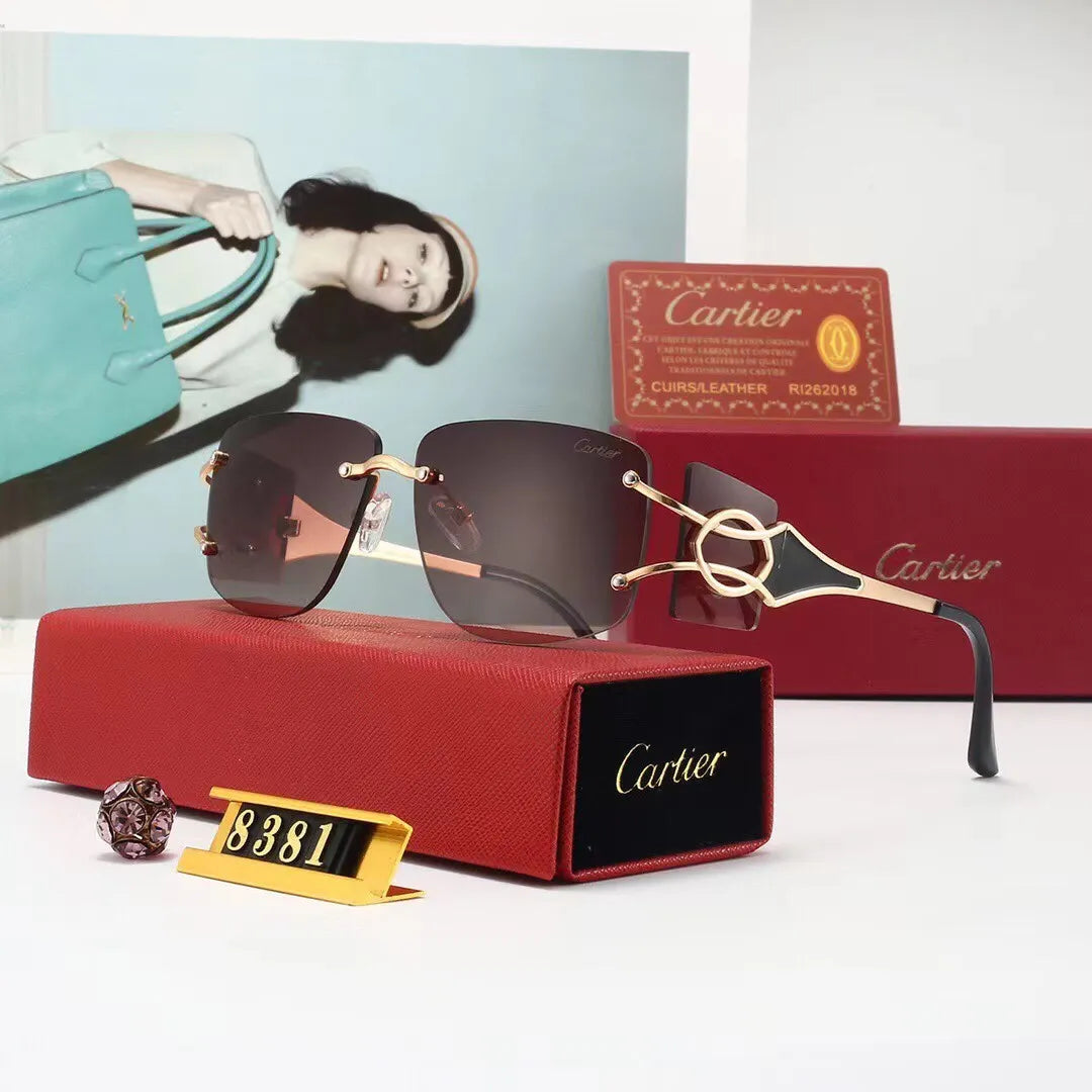 Cartier Oversized Novel HD Metal Sunglasses for Unisex – product image 3