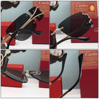 Cartier Oversized Novel HD Metal Sunglasses for Unisex – product image 13