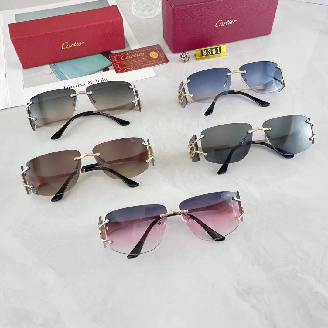 Cartier Oversized Novel HD Metal Sunglasses for Unisex – product image 14