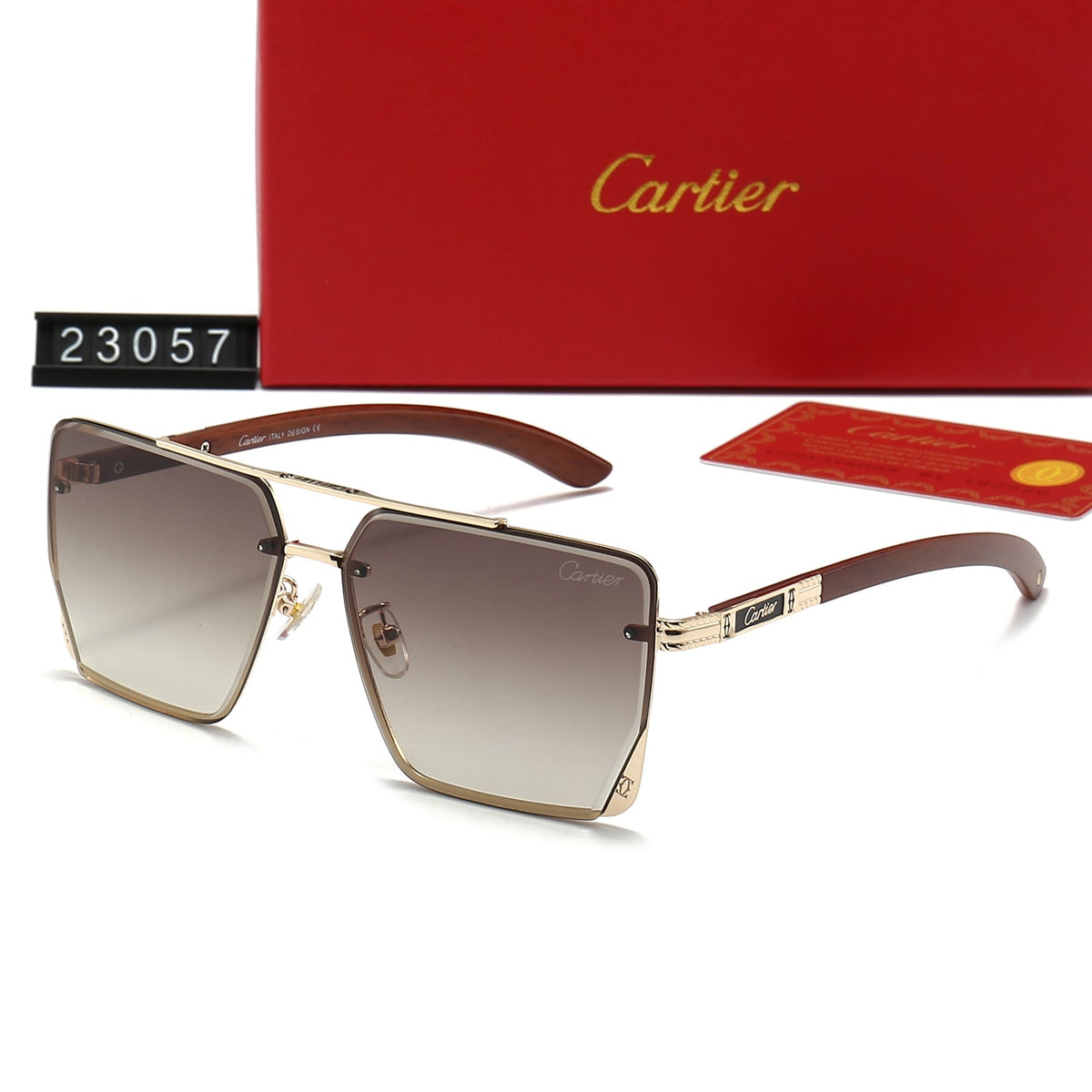 Cartier Oversized Retro Metal Sunglasses for Unisex – product image 7
