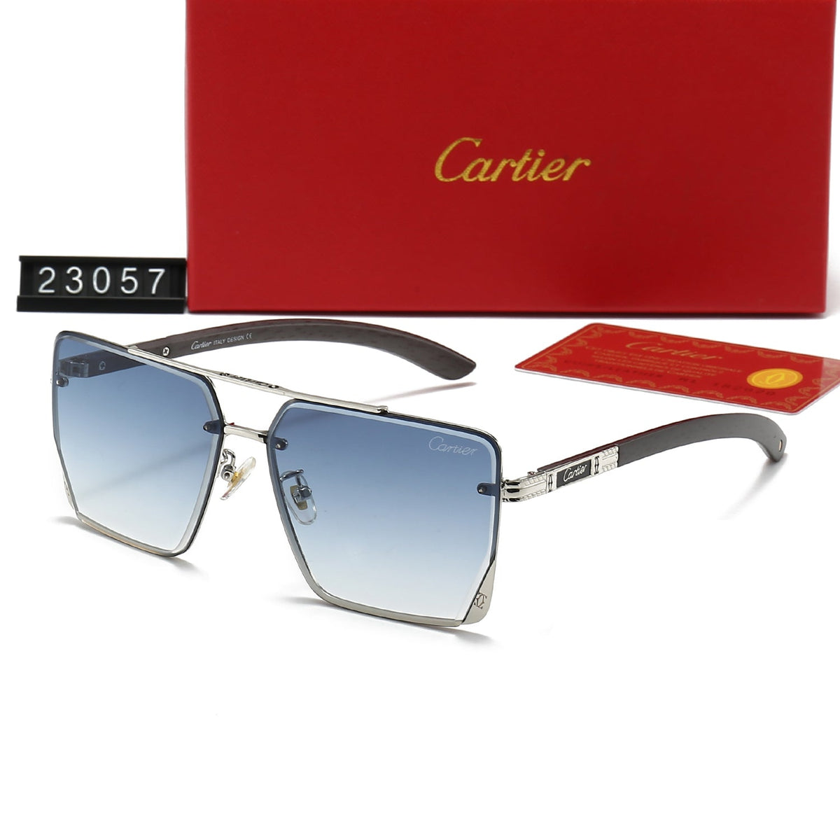 Cartier Oversized Retro Metal Sunglasses for Unisex – product image 9