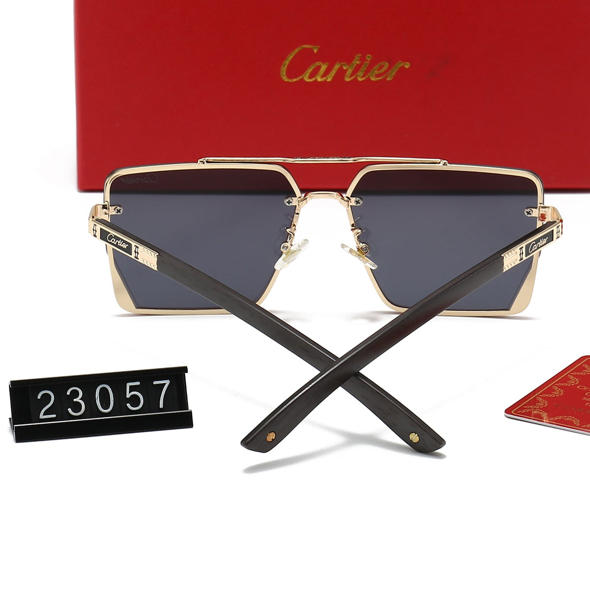 Cartier Oversized Retro Metal Sunglasses for Unisex – product image 15