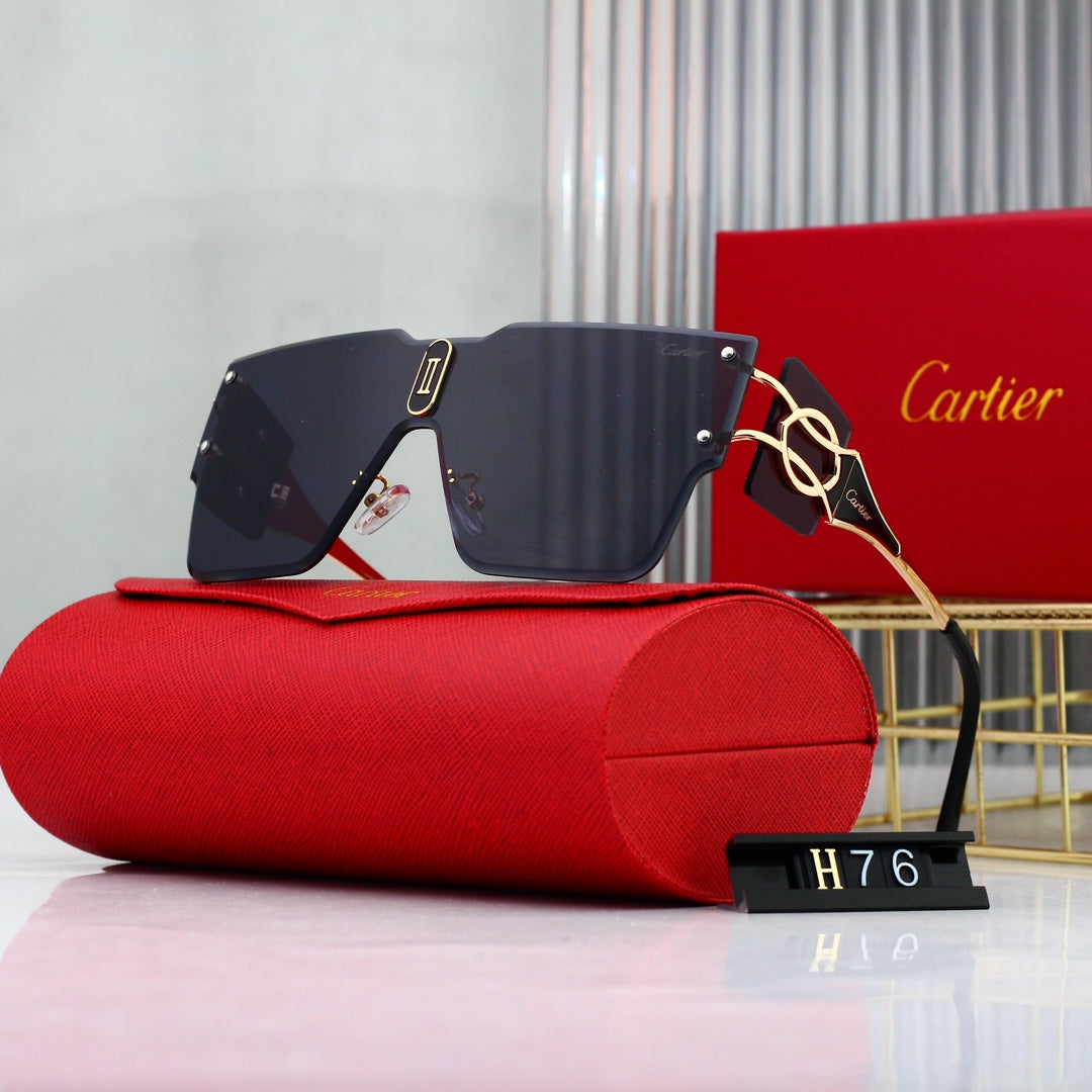 Cartier Rimless Oversized Shield Polarized Sunglasses for Unisex – product image 2