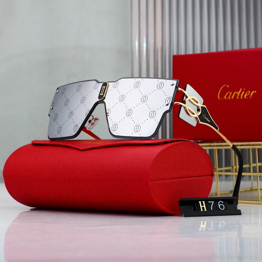 Cartier Rimless Oversized Shield Polarized Sunglasses for Unisex – product image 3